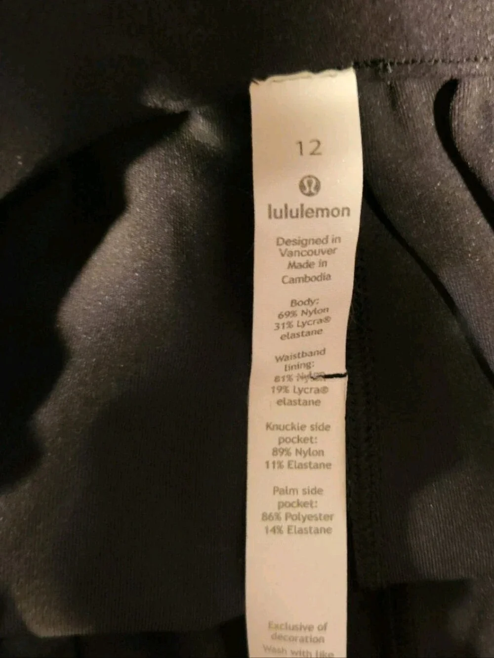 Lululemon Luxflex Nylon Jogger Zip Pocket